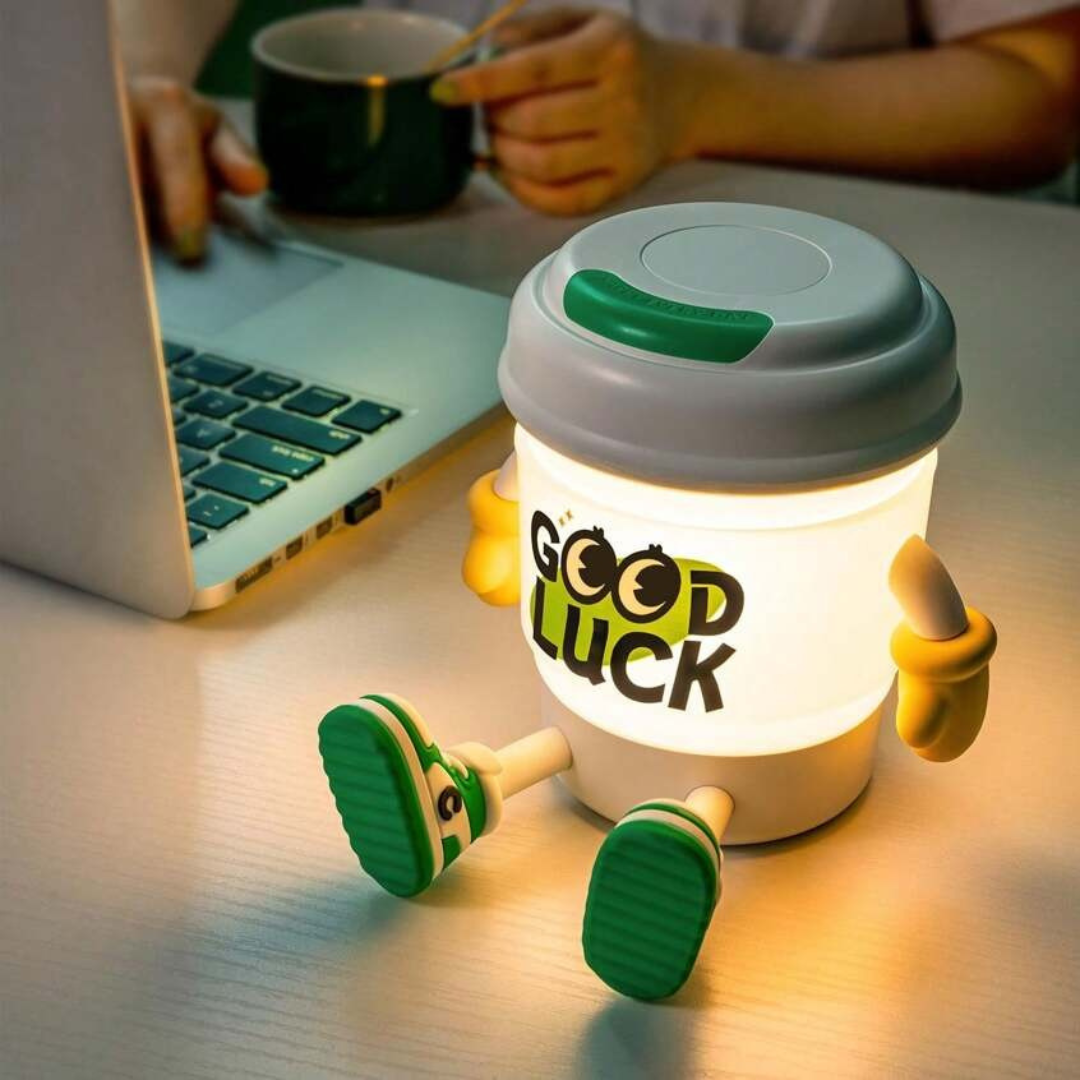 coffee night light with speaker and phone stand coffee night light with speaker and phone stand