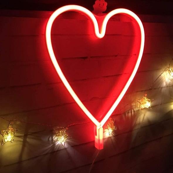 heart neon light heart neon light