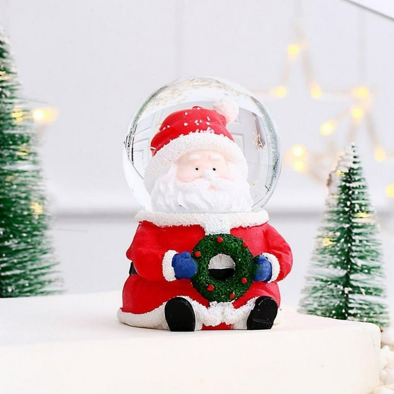 santa snow globe with light santa snow globe with light